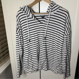 Buffalo David Bitton Striped Sailor Hoodie Sweatshirt